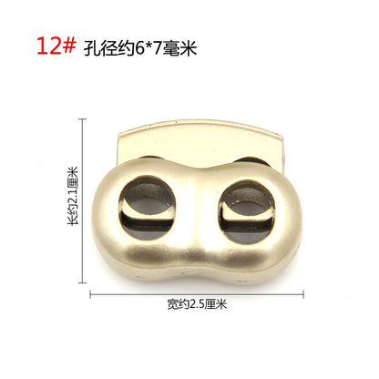 3542★ Hebilla de ajuste de campana de metal, hebilla de resorte de contracción de carga de suéter, hebilla de ajuste elástico, hebilla de cuerda, hebilla de cuerda, hebilla de nariz de cerdo