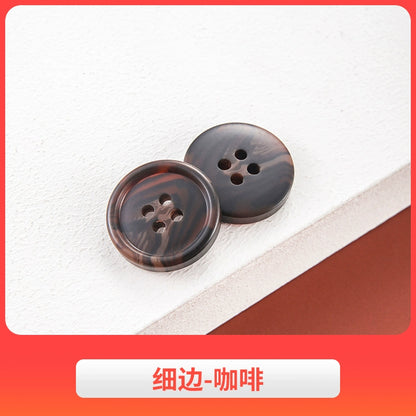 3442★ Botones de abrigo de lana, botones de gabardina, botones de pantalón de traje de hombre, botones redondos de resina semimate