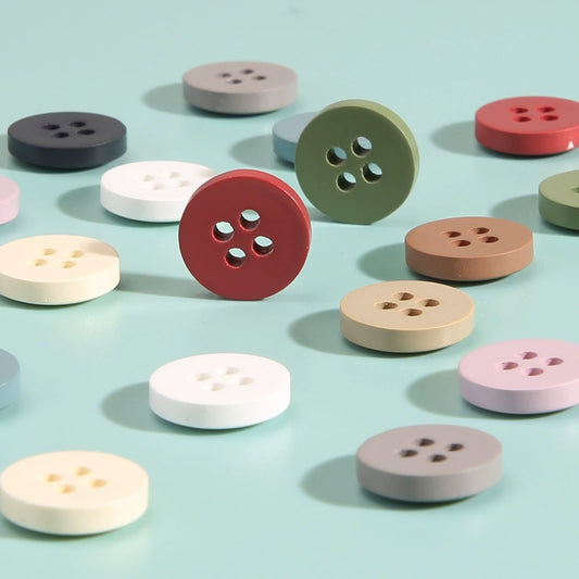 3330★  Shirt Resin Round Button Color Shirt Cardigan Versatile Buttons High-end Men's and Women's Clothes Cuffs Neckline Buttons