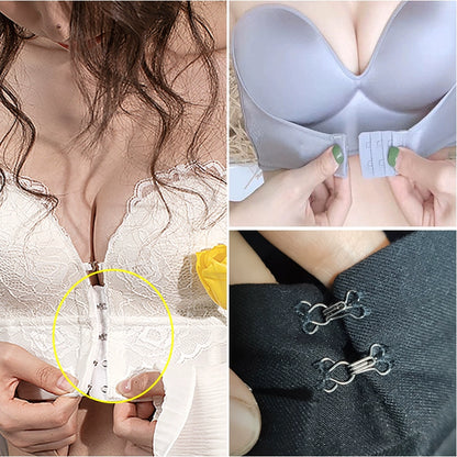 3512★ Botón de disciplina de ropa interior invisible de metal, botón oculto, hebilla de gancho, hebilla anti-luz de alta gama, hebilla de gancho, par pequeño de botones