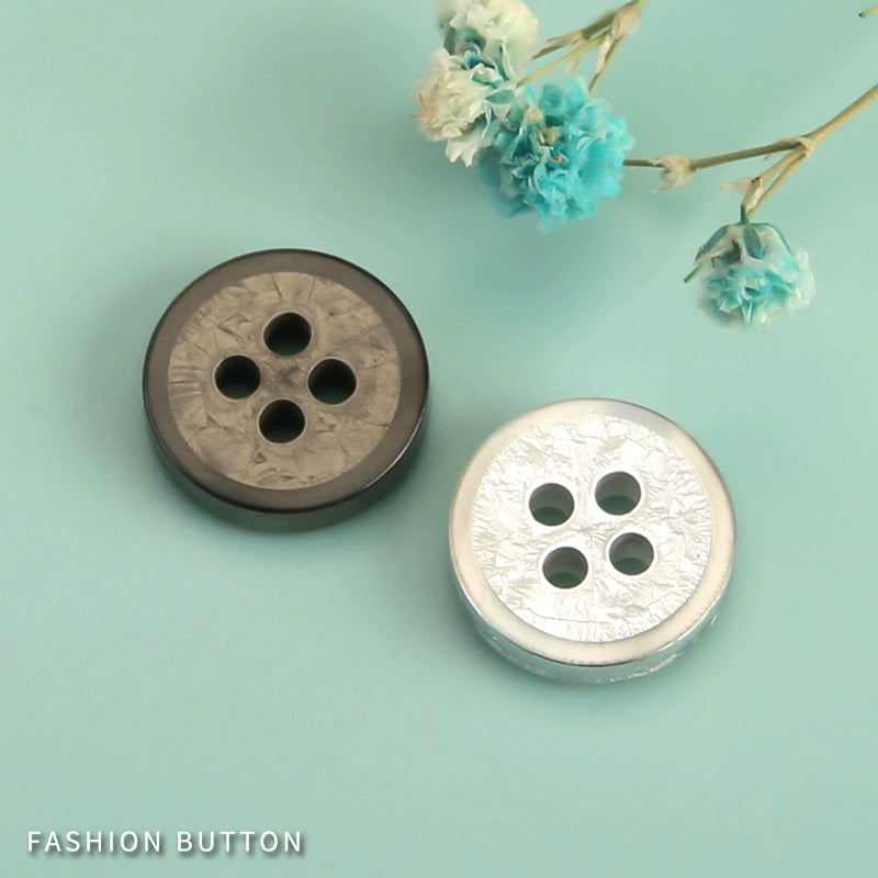 3336★  Shirt Button Resin Black and White Button Shirt Top Decoration High-end Men's and Women's Clothes Sewing Accessories Round Buttons