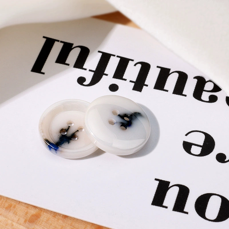 3313★  Ceramic buttons retro Guochao blue and white porcelain buttons coat sweater coat cardigan buttons Tang style cheongsam shirt buttons