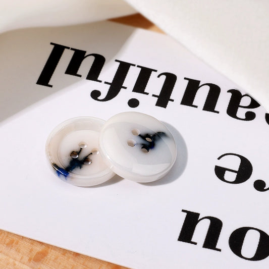 3313★  Ceramic buttons retro Guochao blue and white porcelain buttons coat sweater coat cardigan buttons Tang style cheongsam shirt buttons