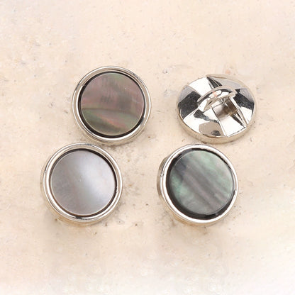 3315★ Bouton de combinaison en métal de coquille naturelle coquille de papillon noire coquille de papillon blanche mousseline de soie chemise bouton cardigan cheongsam petit bouton