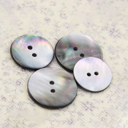 3402★ Round Black Butterfly Shell Button Men's and Women's Shell Button Shirt Knitted Sweater Color Cardigan Sweater Clothes Button