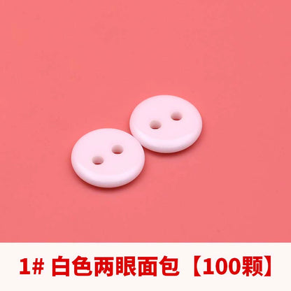 3358★  Versatile shirt buttons round transparent black and white buttons men's and women's shirts shirt cardigan polo shirt colored buttons