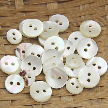 3362★  White shirt buttons shirt buttons two eyes tarot shell buttons pearlescent small buttons summer clothes button cardigan