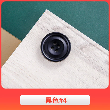 3444★ Gabardina negra con botones redondos para hombre, traje de pantalón, botones versátiles para mujer, ropa de traje