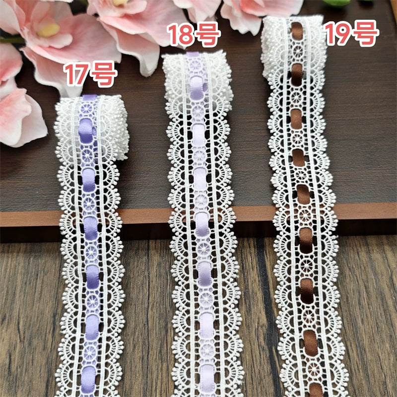 3554★ ancho 3,5 cm con cinta de encaje soluble en agua accesorios de encaje hechos a mano DIY Lolita ropa de bebé accesorios para el cabello accesorios de ropa