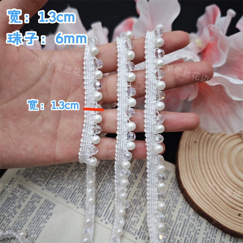 3731 Perlas de imitación hechas a mano, accesorios decorativos de encaje para bisutería, puños de cheongsam, dobladillos, accesorios de material para ropa
