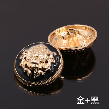 3438★ Vêtements à boutons dorés Boutons en métal Boutons ronds Manteaux polyvalents pour hommes et femmes Blazer trench coat boutons de pull