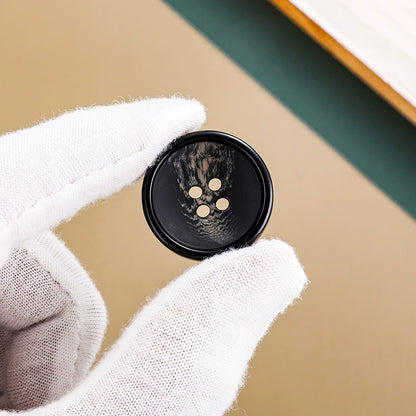 3443★ Botón redondo de resina versátil, botón de abrigo de lana, botón de gabardina para mujer, botón de pantalón de traje para hombre