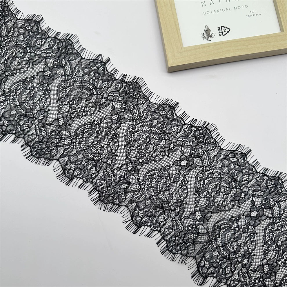 3758 Ancho 15CM Encaje de pestañas de alta calidad DIY Ropa Vestido de novia Ropa de cama Material de empalme decorativo