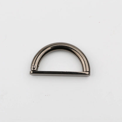 3531★ Botón de metal Hebilla de cinturón de metal Hebilla en D Correa de equipaje Zapatos Botón de ajuste Suéter Abrigo Botón de cortavientos