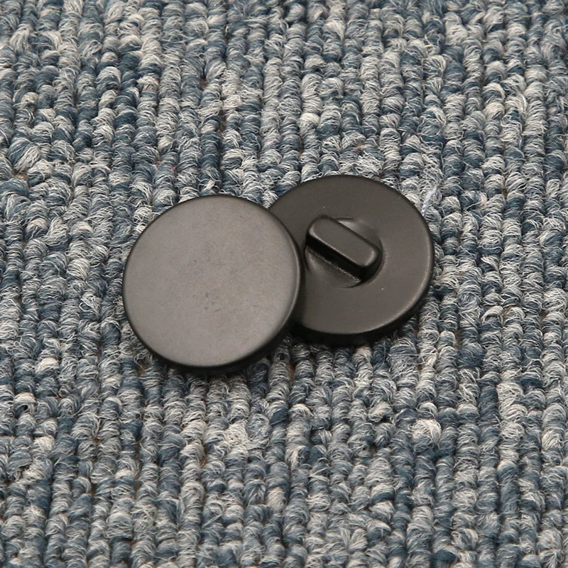 3446★ Botones redondos negros para abrigo, moda femenina, versátil, de lana, para suéter, chaqueta, cárdigan, gabardina, botones pequeños