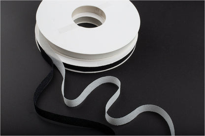 3917 Tira de forro de seda oblicua de un solo lado de 1 cm de ancho para ropa, tira de inserción de sarga, escote microelástico, anillo de manga, tira de forro adhesiva antideformación