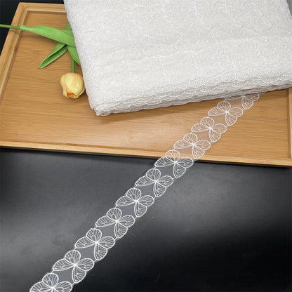 3817 Encaje de organza, accesorios de encaje de flores de mariposa hechos a mano, decoración DIY soluble en agua, materiales para ropa, vestidos de novia y bodas.