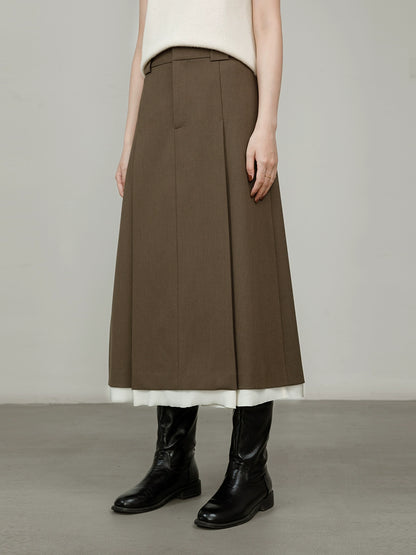 [Offre spéciale à durée limitée] Costume de banlieue à épissure de couleur contrastée, veste courte de costume + jupe en un mot, un ensemble complet de vêtements de printemps.