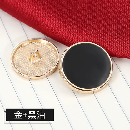 3375★  Metal flat buttons high-end suit buttons clothes top women's coat button shirt men's trench coat shirt round