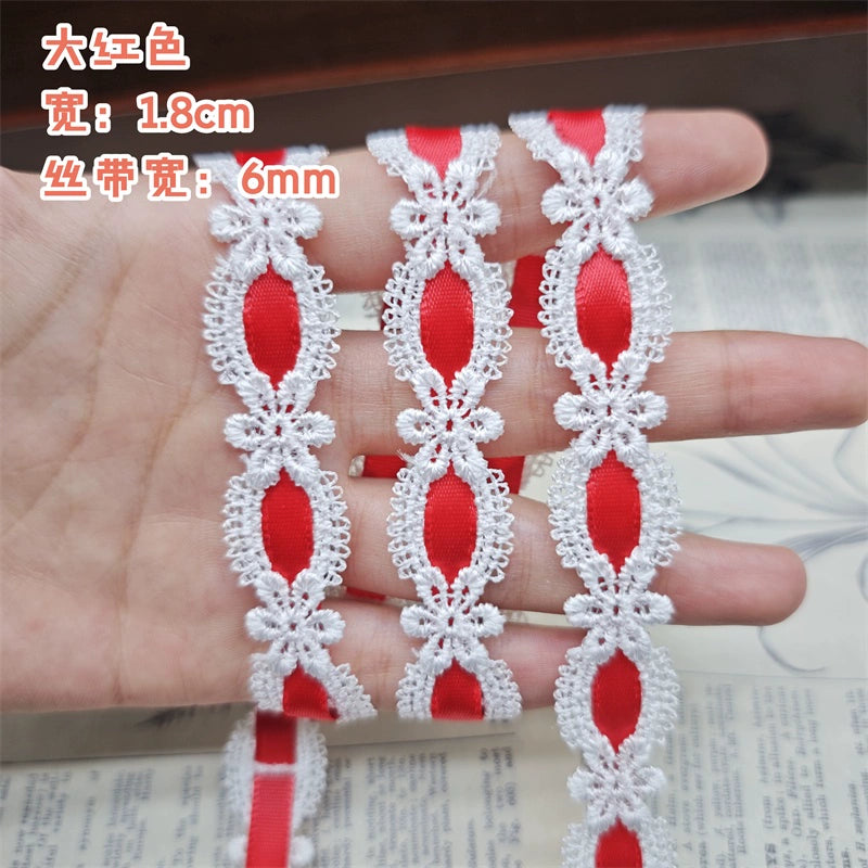 3550★ Ancho 1,8 cm Nueva cinta hueca de encaje DIY hecha a mano Lolita falda accesorios de decoración de ropa