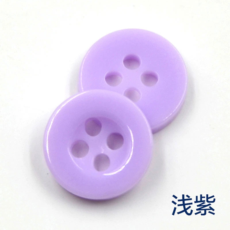 3348★  Color wide-edged round shirt buttons Children's kindergarten creative handmade material package Candy button painting material
