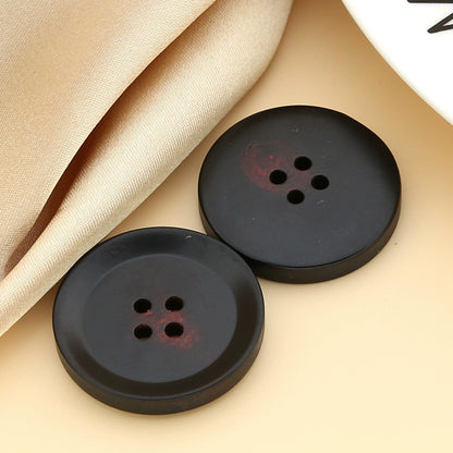 3420★  New, round black clothes decorative buttons men's and women's trench coats, sweaters, high-end versatile buttons, fashion buttons