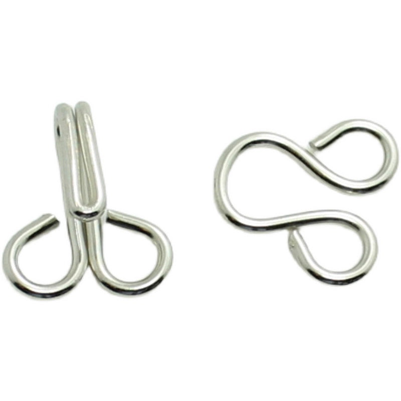 3503★ Accesorios de ropa Hebilla resistente al viento Botón de gancho Gancho de cuello de metal Hebilla de viento Hebilla de par Hebilla invisible Botón de ropa interior