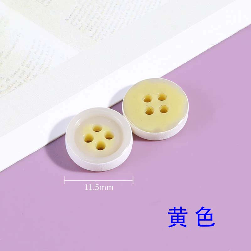 3339★  Resin shirt shirt men's and women's two-color buttons high-end clothes decorative buttons chiffon top small dress buttons