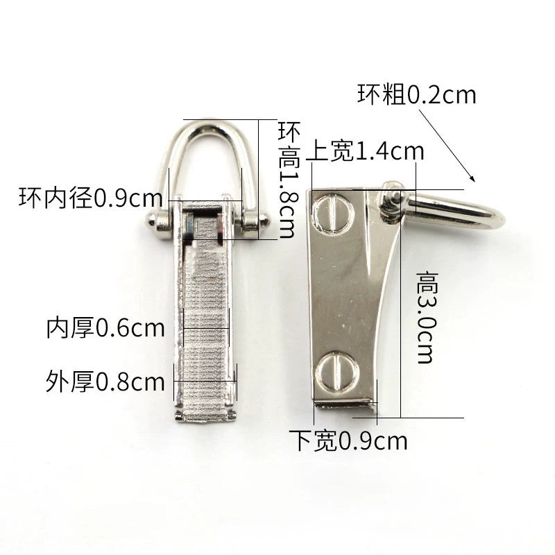 3518★ Botones para bolsos de mujer, accesorios para bolsos, tornillos, herrajes, hebillas metálicas DIY, tornillos, botones D, botones de ajuste, botones de herradura