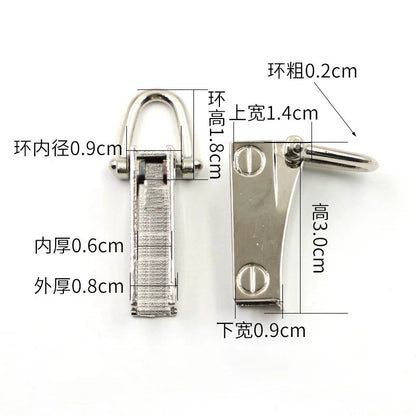 3518★ Botones para bolsos de mujer, accesorios para bolsos, tornillos, herrajes, hebillas metálicas DIY, tornillos, botones D, botones de ajuste, botones de herradura