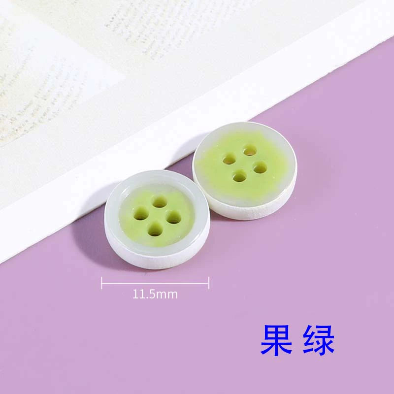 3339★  Resin shirt shirt men's and women's two-color buttons high-end clothes decorative buttons chiffon top small dress buttons