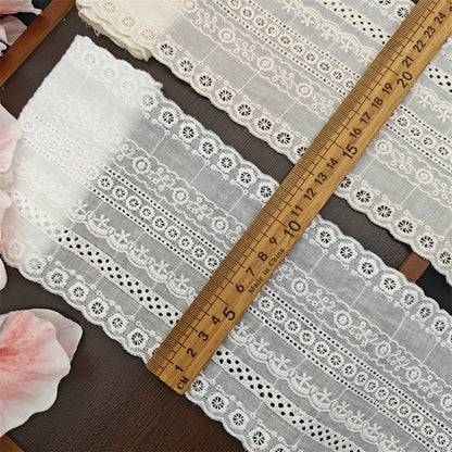 3802 Ropa de moda Lolita, algodón peinado, algodón bordado, encaje, ropa interior, decoración textil para el hogar, tela auxiliar hecha a mano DIY