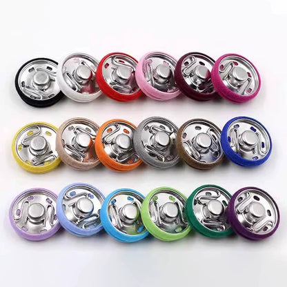 3470★ Botón de tela de color nuevo, botón a presión de metal, botón oculto, botón anti-luz para niños y madres, botón de ropa grande para mujeres, botón de botón.
