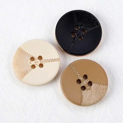 3285★  Round four-eye buttons, high-end clothes, blazers, suits, all-match decorative buckle accessories, clothing accessories