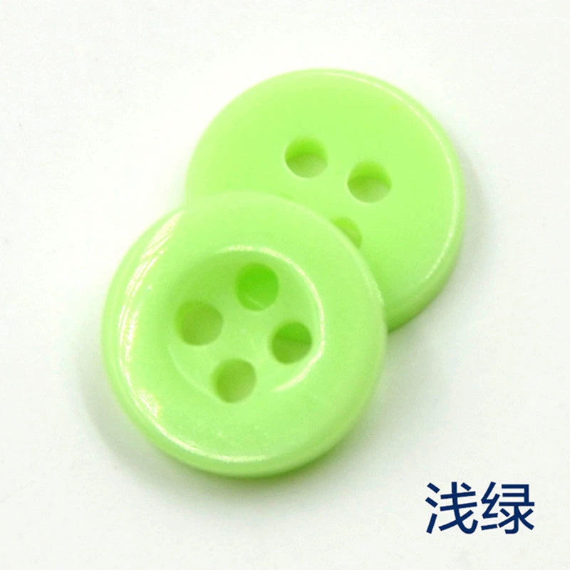 3348★  Color wide-edged round shirt buttons Children's kindergarten creative handmade material package Candy button painting material