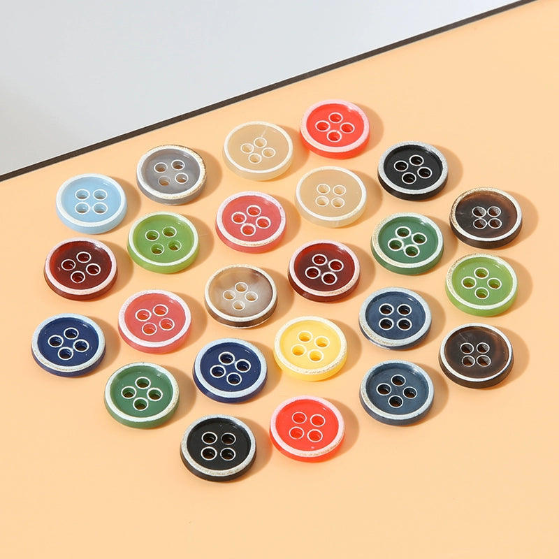 3308★  Shirt, cardigan, small buttons, children's clothes buttons, round four-eye button accessories, men's and women's small fragrant and versatile decoration