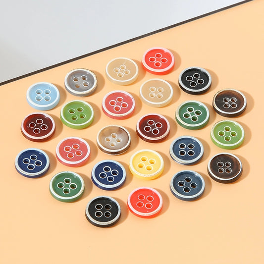 3308★  Shirt, cardigan, small buttons, children's clothes buttons, round four-eye button accessories, men's and women's small fragrant and versatile decoration