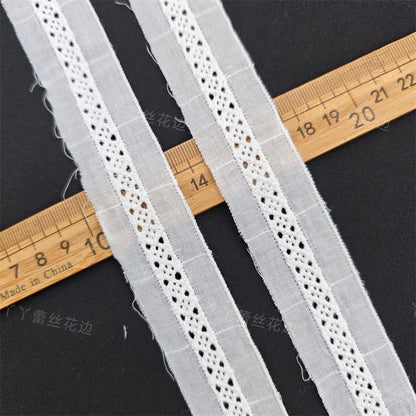 3798 Exquisita tela de algodón puro para parte inferior de la escalera, empalme de ropa, bordado decorativo de encaje, cinturón DIY, accesorios decorativos para ropa