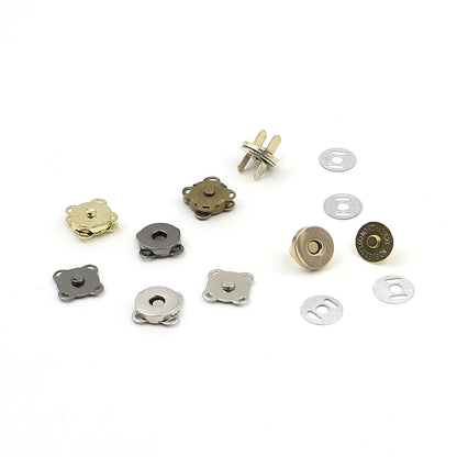 3473★ Hebilla magnética de metal Hebilla magnética Bolso con botón magnético fuerte sin costuras Hebilla de succión Abrigo Botón oculto Accesorios de billetera