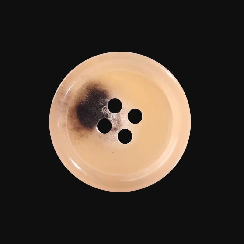 3463★ Botones de cuerno real para hombre, traje, chaqueta, pantalón, botones de alta gama, abrigo de cachemira para mujer, botones negros Daquan