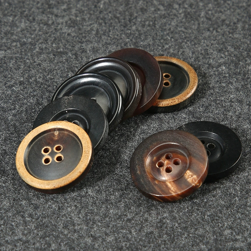 3421★  Real horn buttons for men's and women's suits, suits, buttons, pants, round high-end button accessories, clothes, coats, decoration