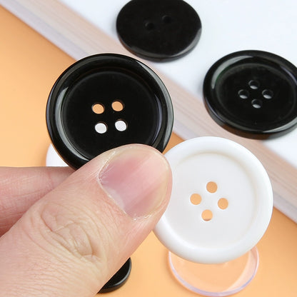 3309★ Resin white shirt round decorative buttons invisible bottom button shirt versatile pad button black button small button