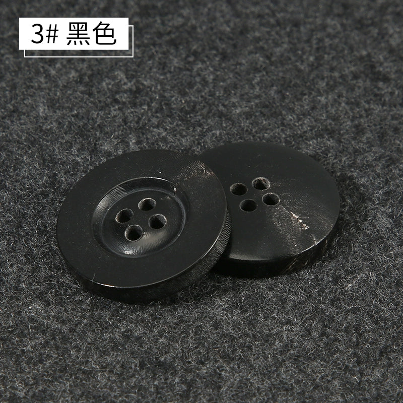 3421★  Real horn buttons for men's and women's suits, suits, buttons, pants, round high-end button accessories, clothes, coats, decoration