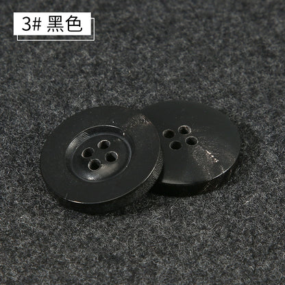 3421★  Real horn buttons for men's and women's suits, suits, buttons, pants, round high-end button accessories, clothes, coats, decoration