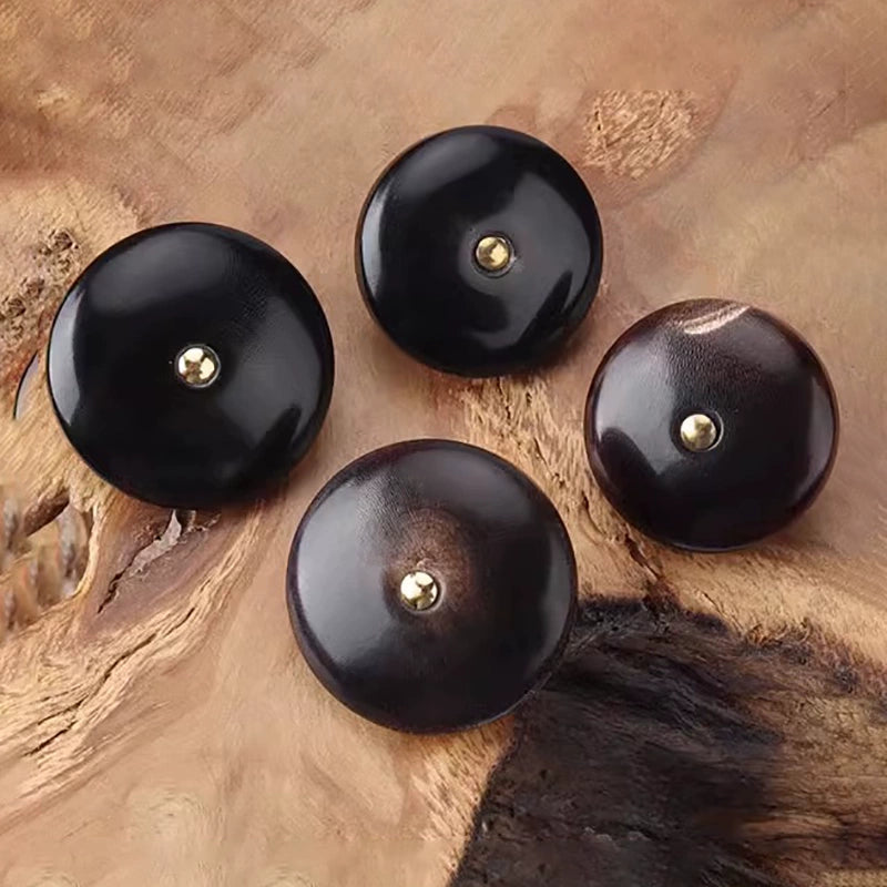 3318★ Vêtements à boutons en corne véritable noire, bouton de veste de costume polyvalent pour hommes et femmes, pantalon de costume, bouton à motif rond