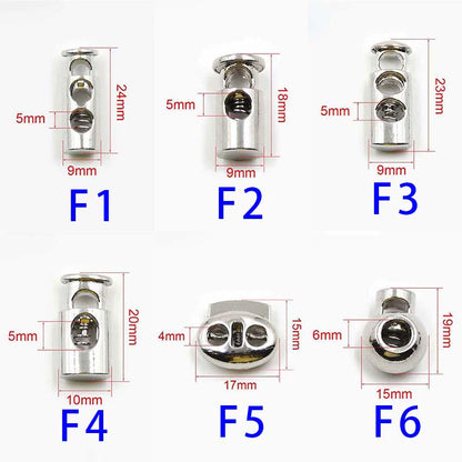 3547★ Hebilla de resorte de metal para chaqueta, cuerda elástica, hebilla de ajuste de banda elástica, hebilla de nariz de cerdo, hebilla de cuerda fija, hebilla de ajuste, botón de cordón