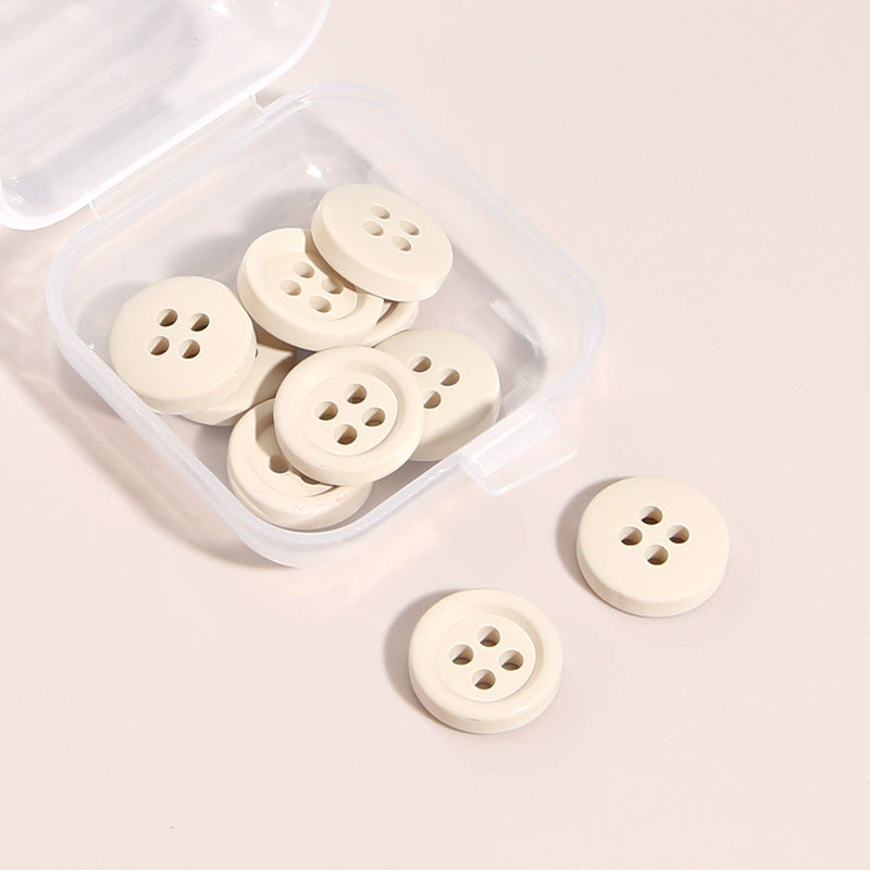 3371★  Four-eye round clothes decorative buttons jacket shirt cardigan shirt buttons high-end fashion top button accessories