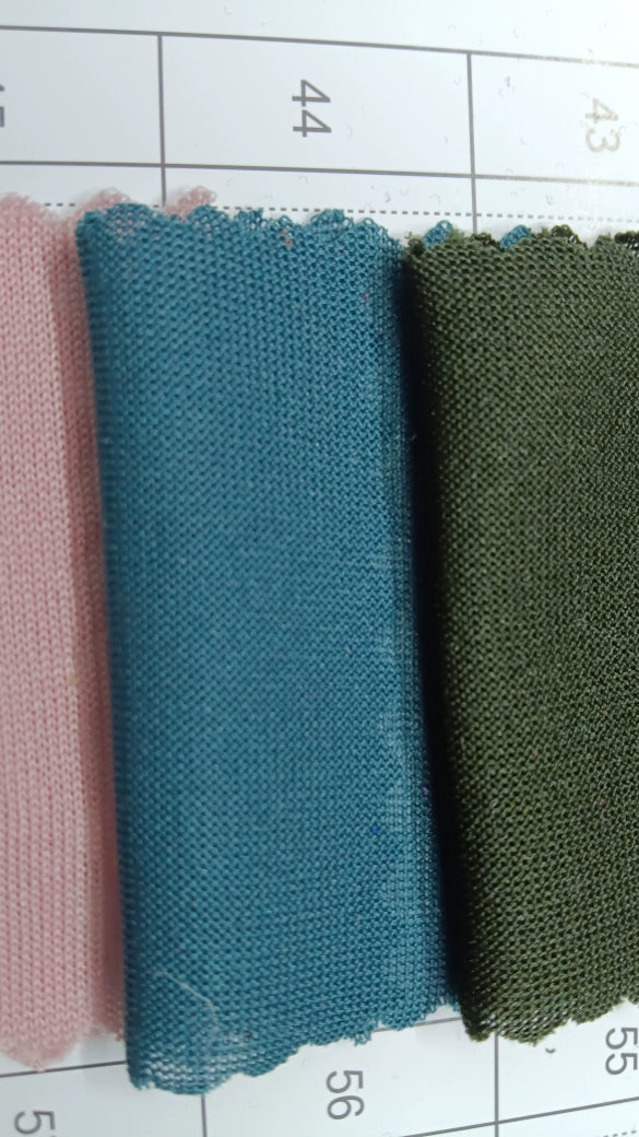 3905 Tejido elástico de verano, tejido fino de punto, forro de falda, tejido de imprimación absorbente de sudor, tejido de punto de una sola cara de alta elasticidad 8031