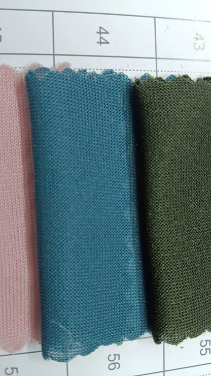 3905 Tejido elástico de verano, tejido fino de punto, forro de falda, tejido de imprimación absorbente de sudor, tejido de punto de una sola cara de alta elasticidad 8031