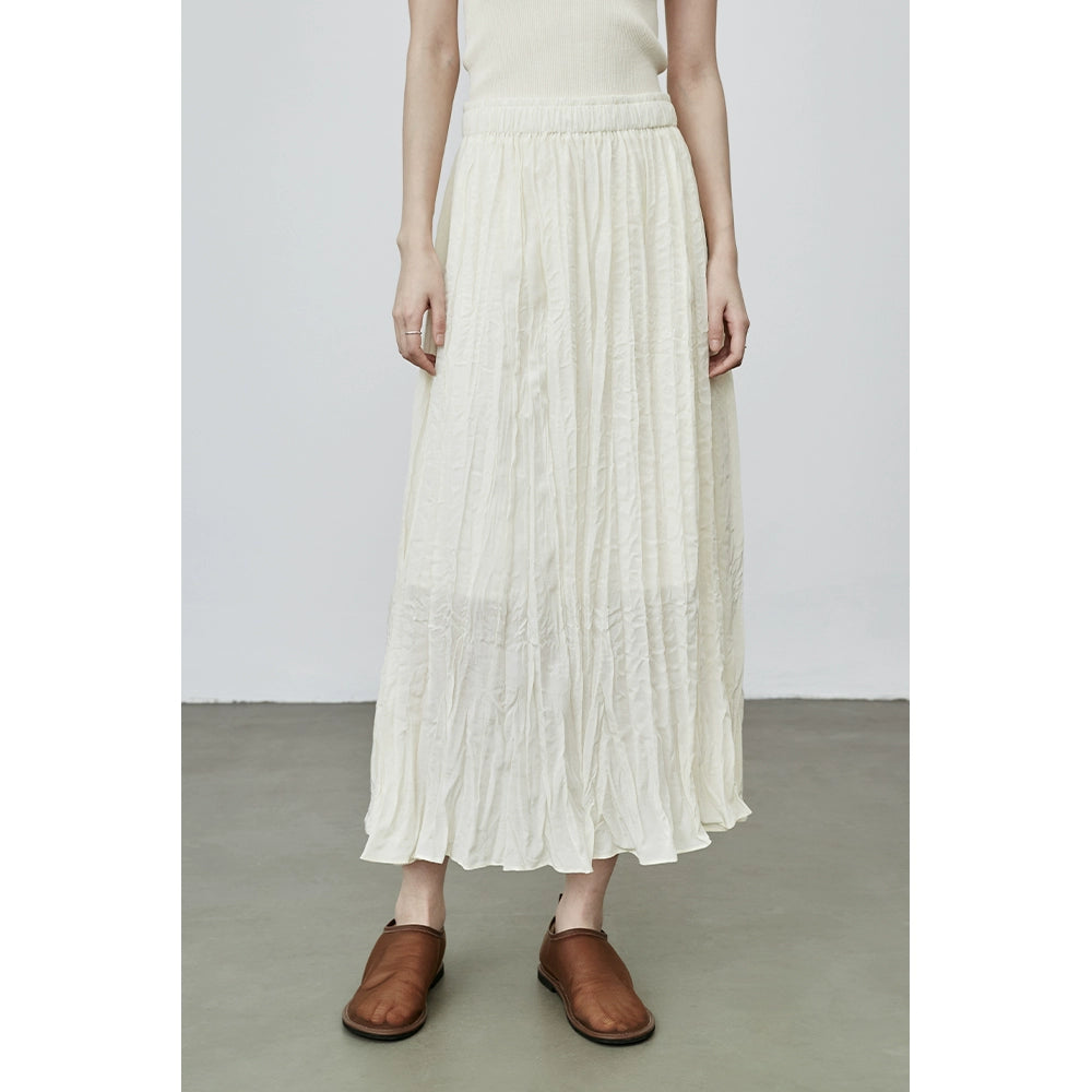 [Fragancia oscura] Chaleco sin mangas con textura de jacquard con patrón oscuro suave de CAREMIND, falda plisada estilo vacaciones 